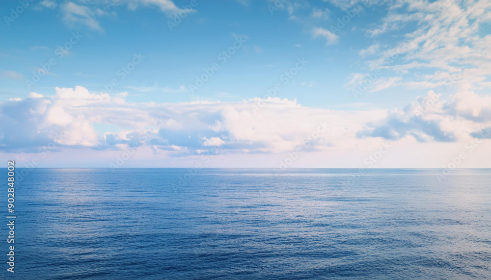 a beautiful blue sea with clouds. background, concept of calm and relaxation , high resolution a beautiful blue sea with clouds. background, concept of calm and relaxation , high resolution