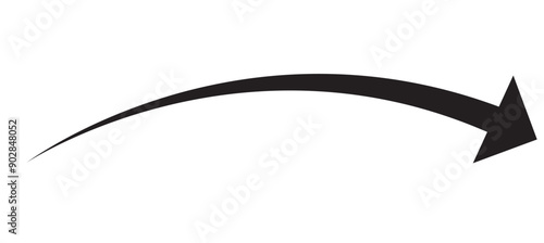 Arrow up icons. Set of curve rise increase arrows. Growth pictogram isolated. Vector illustration.