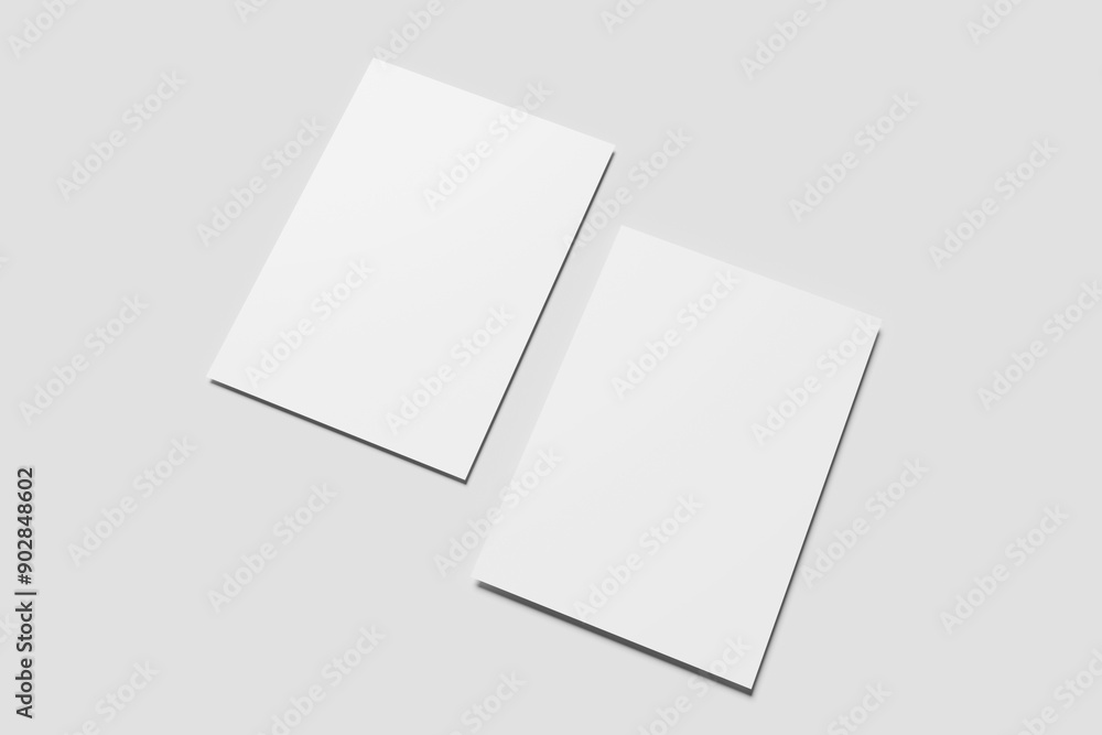 Realistic blank A4 flyer brochure for mockup. Realistic blank A4 flyer brochure for mockup.