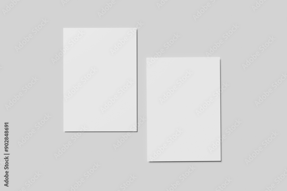 Realistic blank A4 flyer brochure for mockup. Realistic blank A4 flyer brochure for mockup.