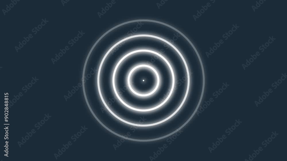 Abstract simple radio waves signal animation. Abstract simple radio waves signal animation.