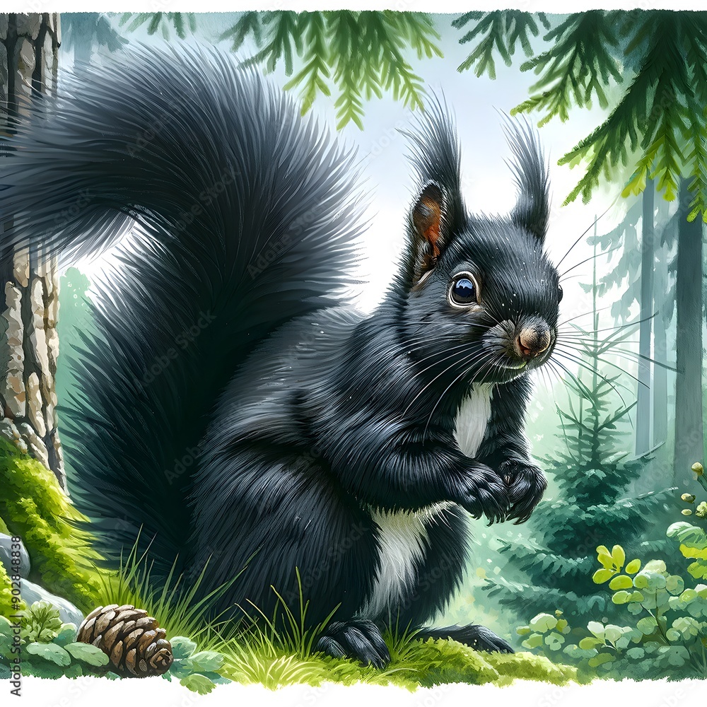 Obraz premium BlackSquirre