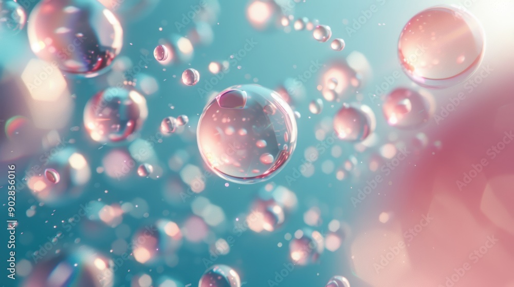 Obraz premium A cosmic landscape featuring surreal nanotechnology experiments amidst celestial bodies