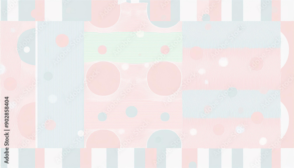 Cute abstract seamless pattern of lines and circles with a beautiful delicate design Cute abstract seamless pattern of lines and circles with a beautiful delicate design