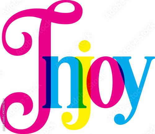 Injoy text, Injoy,  injoy our life,text injoy our life quality full t shirt design.