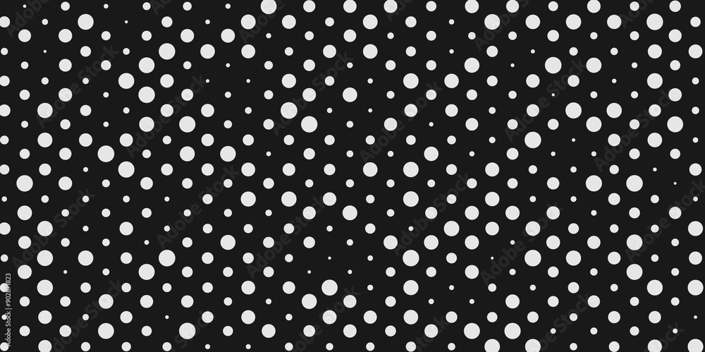 Abstract black background with seamless dot pattern texture. geometric pattern with white dot vector Illustration. floral concept art with interior decoration wall and floor. Abstract black background with seamless dot pattern texture. geometric pattern with white dot vector Illustration. floral concept art with interior decoration wall and floor.