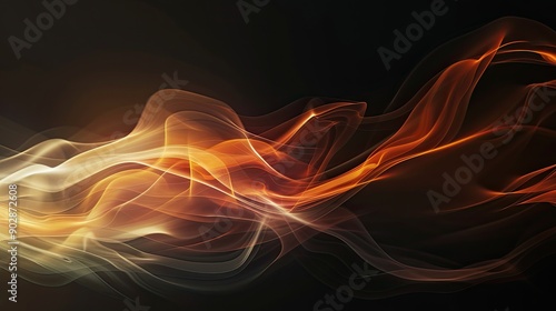 Flame heat fire abstract background black background © Studio
