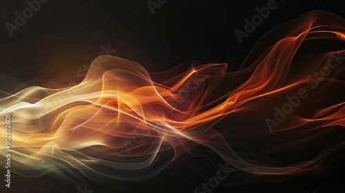 Flame heat fire abstract background black background