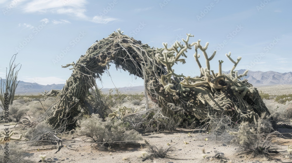Fototapeta premium Lightweight Structure of a Decomposing Cholla Cactus