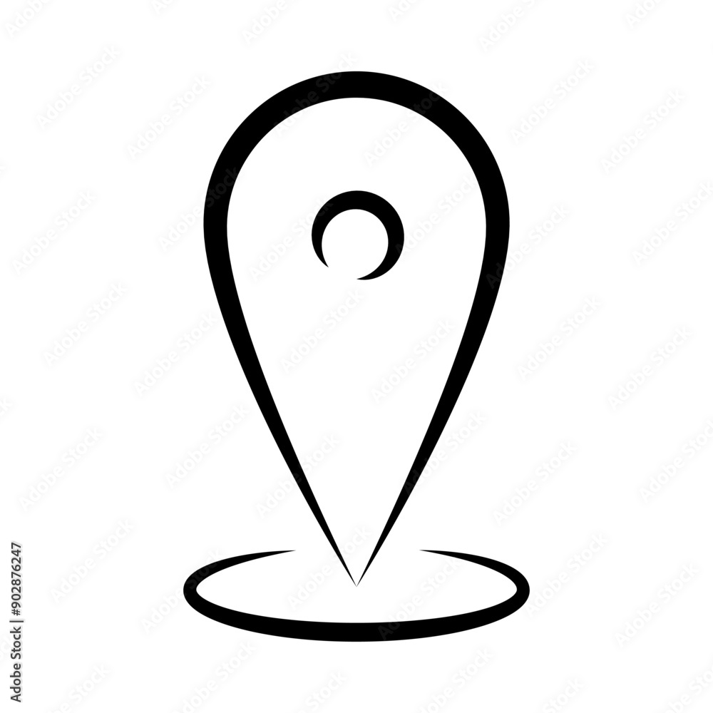 Pin Location icon template Pin Location icon template