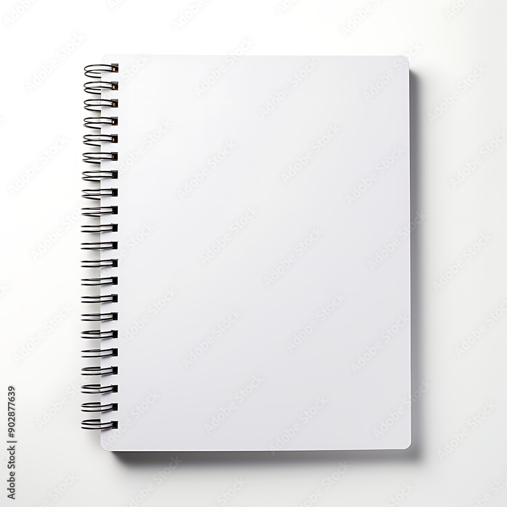 Blank notebook isolated on white background Blank notebook isolated on white background