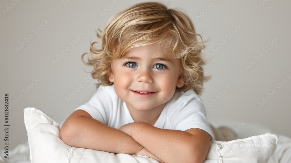Sweet Baby and Teddy Bear Portrait in Classic Room Sweet Baby and Teddy Bear Portrait in Classic Room