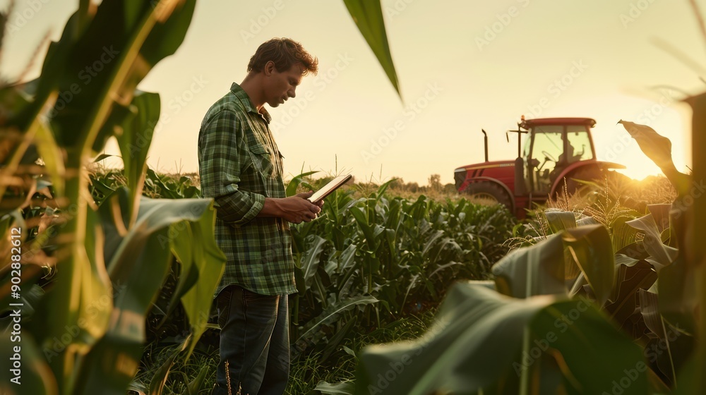 The Farmer with Tablet The Farmer with Tablet