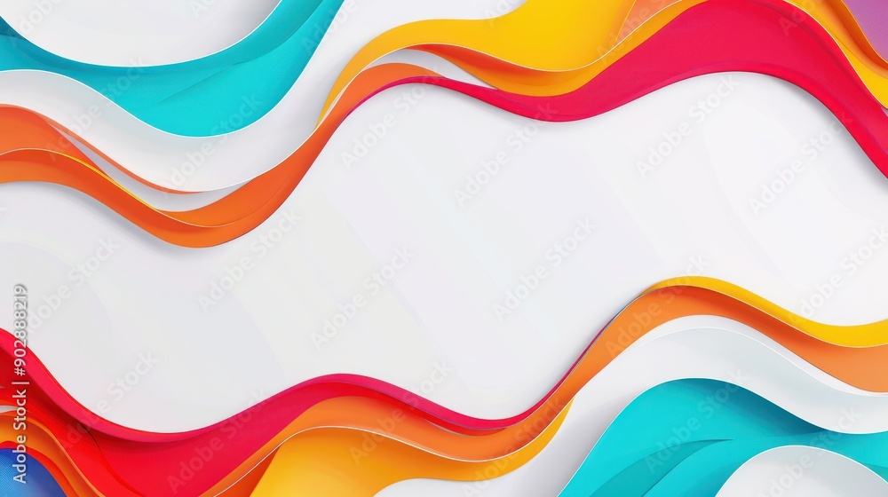 Abstract white background with colorful lines. Retro style. Olympic games in France concept. Template with copy space for design card, banner, poster, wallpaper Abstract white background with colorful lines. Retro style. Olympic games in France concept. Template with copy space for design card, banner, poster, wallpaper