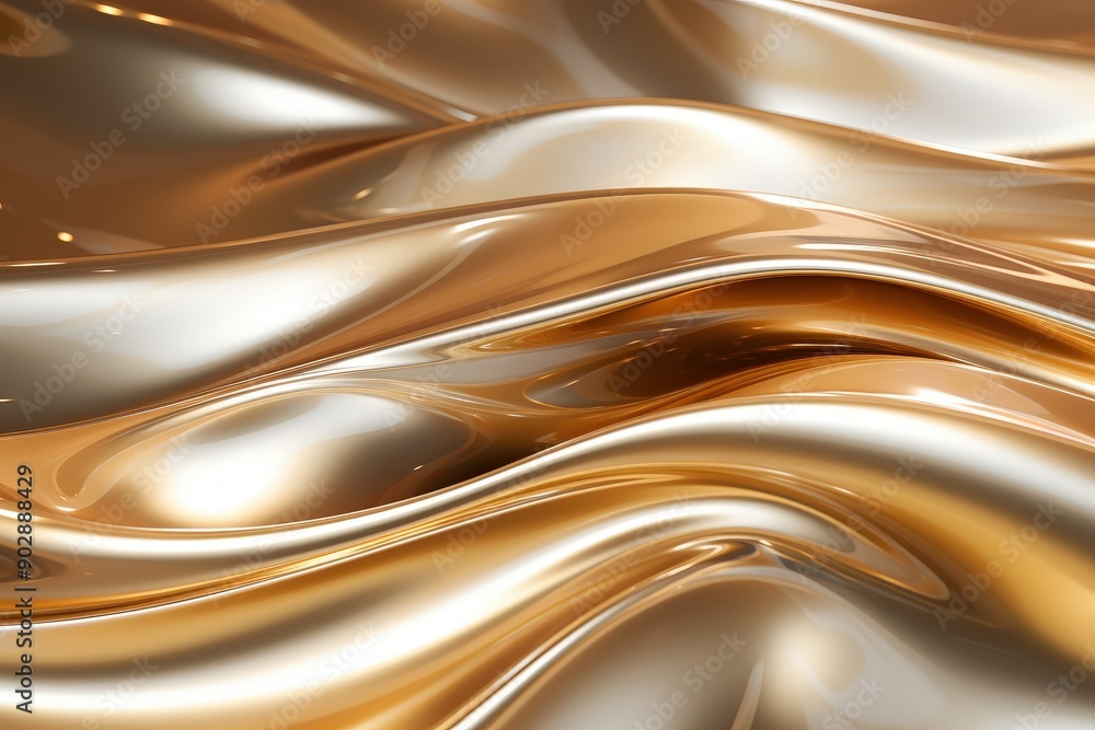 Abstract Golden Liquid Swirls Abstract Golden Liquid Swirls