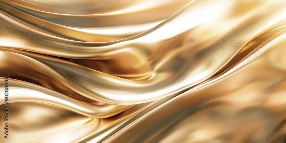 Obraz premium Abstract Golden Fabric