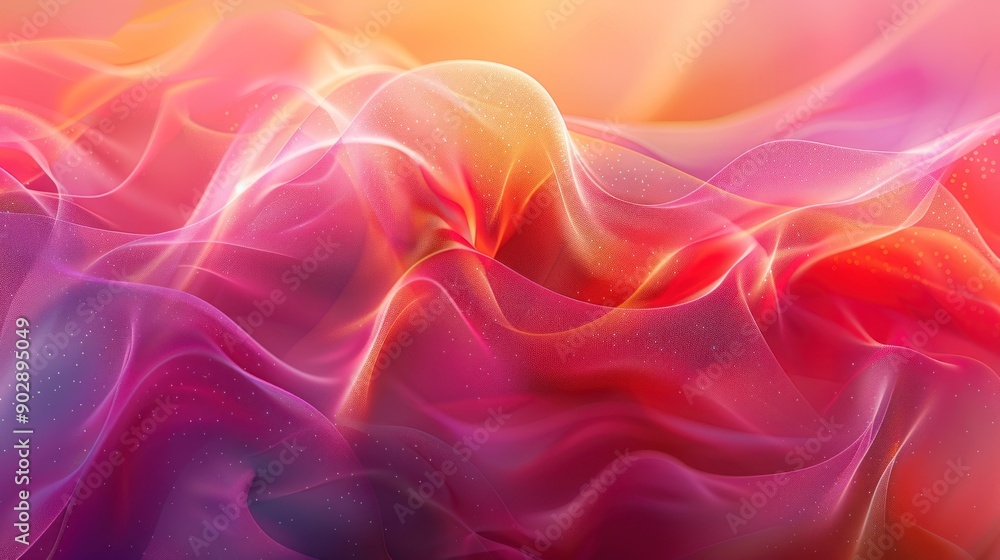 Obraz premium Abstract Wavy Digital Art