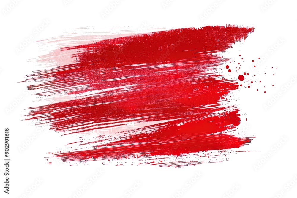 Red brush stroke shapes, vector graphics, simple designs, flat style, simple colors, clip art, white background Red brush stroke shapes, vector graphics, simple designs, flat style, simple colors, clip art, white background