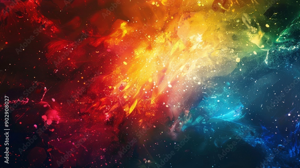 Fototapeta premium Abstract artistic colorful effect background, ai