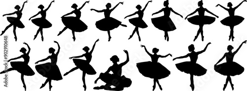 silhouette of a person, ballerina silhouette illustration