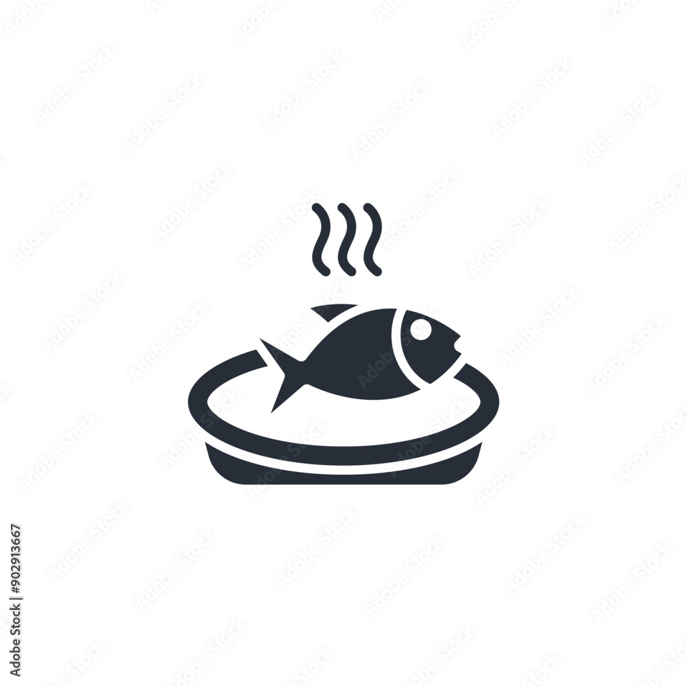 fish meal icon. vector.Editable stroke.linear style sign for use web design,logo.Symbol illustration fish meal icon. vector.Editable stroke.linear style sign for use web design,logo.Symbol illustration