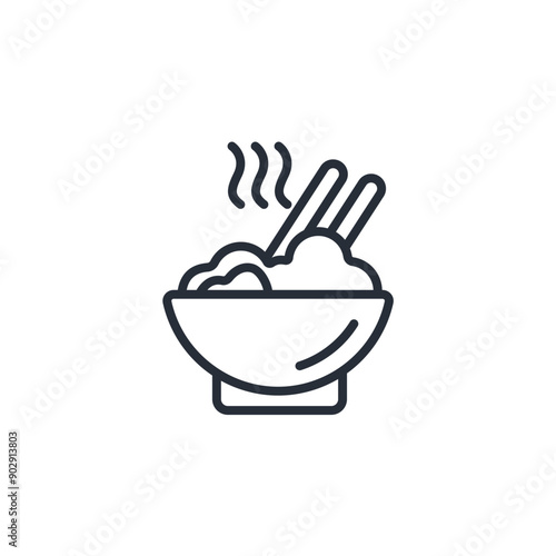 Food icon. vector.Editable stroke.linear style sign for use web design,logo.Symbol illustration.