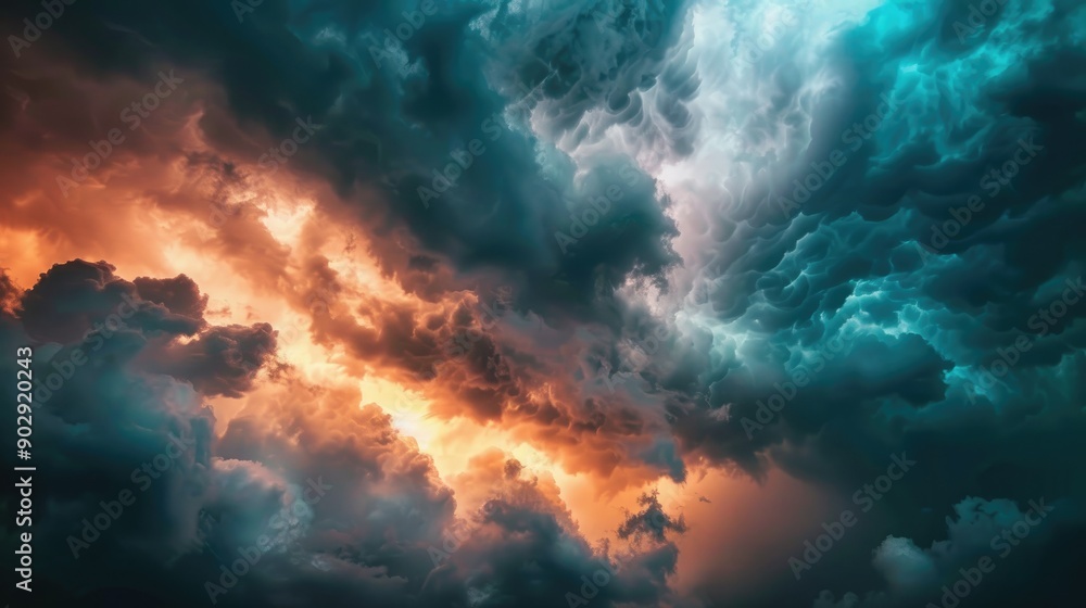 Dramatic storm clouds in nature Dramatic storm clouds in nature