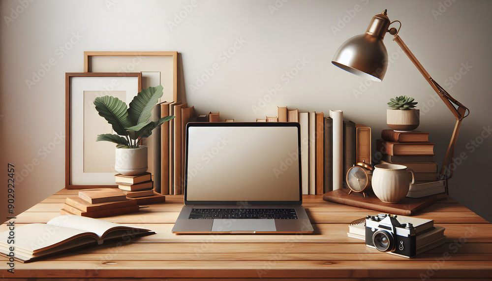 A Laptop and Desk as a Sanctuary for Inspiration and Productivity A Laptop and Desk as a Sanctuary for Inspiration and Productivity