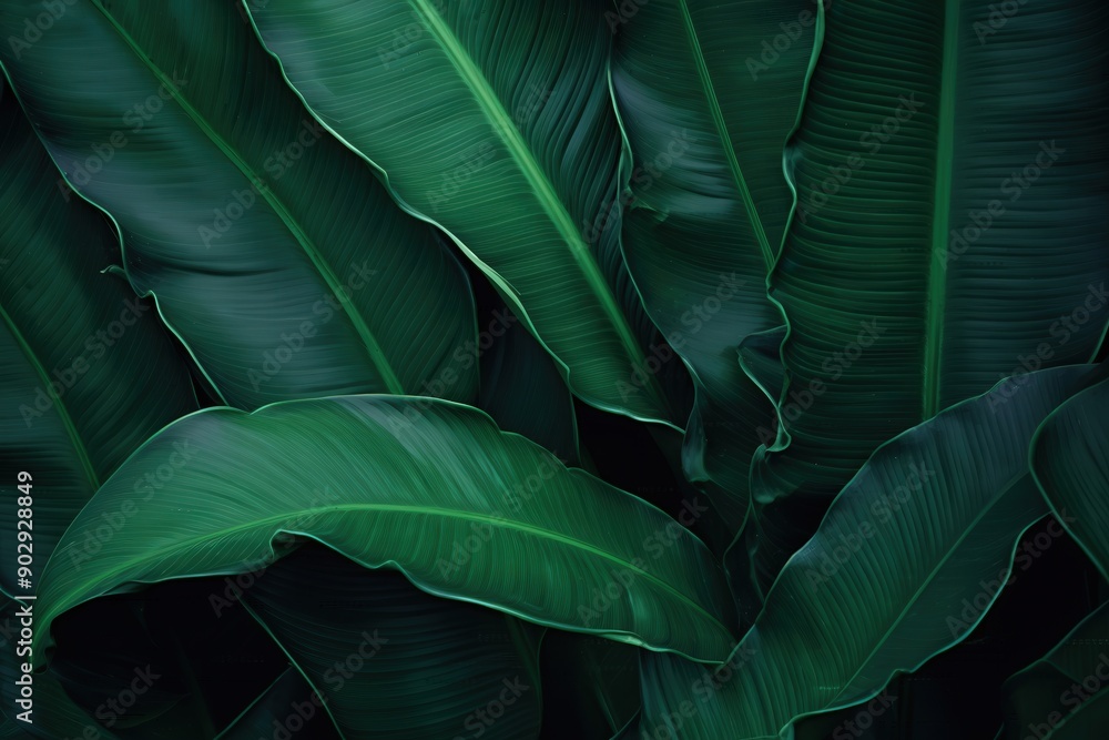 Tropical Green Leaves Background Tropical Green Leaves Background