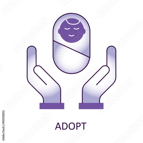 Adopt, Child Adoption, Foster Care, Adoption Process, Adoptive Parents, Adoption Support, Family Bonding, Adoption Icon, Adopt a Child, Adoption Services.