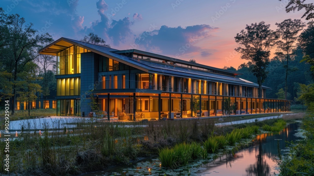Modern Architecture at Dusk Modern Architecture at Dusk