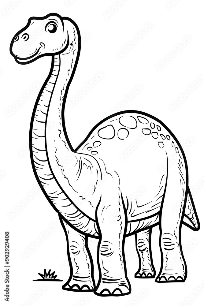 Cute Brachiosaurus Coloring Page Cute Brachiosaurus Coloring Page