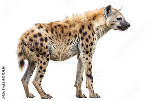 Hyena on White Background