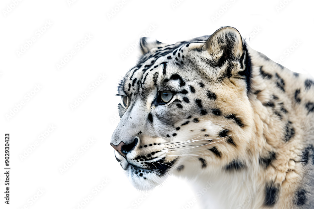 Hyper-Realistic Portrait of a Snow Leopard Hyper-Realistic Portrait of a Snow Leopard