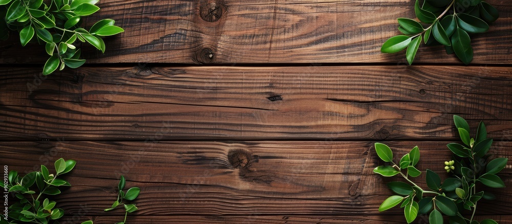 Photo featuring a wooden background with copy space image Photo featuring a wooden background with copy space image