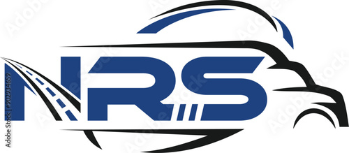 nrs Logistics tracking and transport logo design