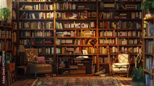old books in library