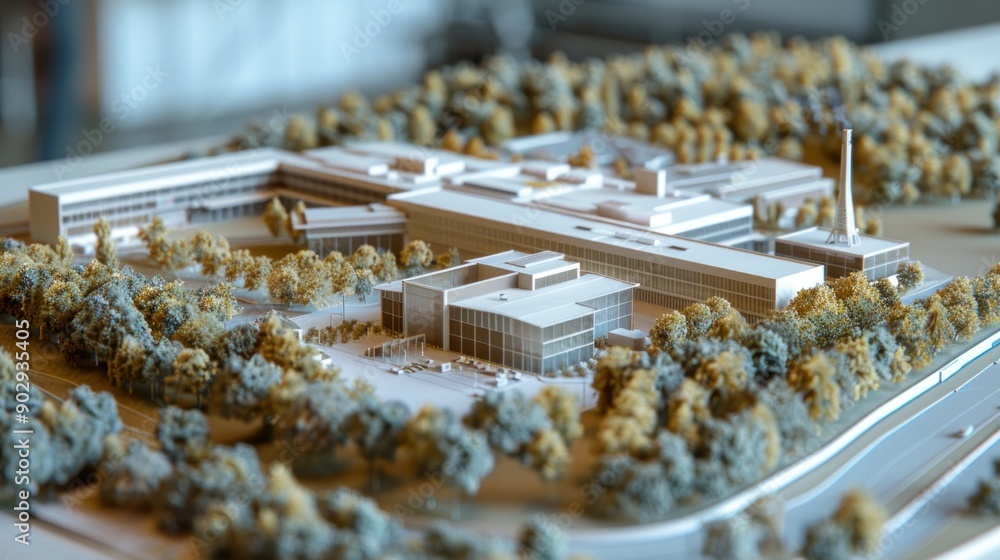 Technology Park Maquette Visualization Technology Park Maquette Visualization