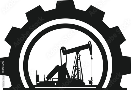 oil and gas extraction logo design