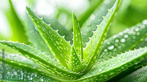 Aloe vera, skin careelement, on white background
