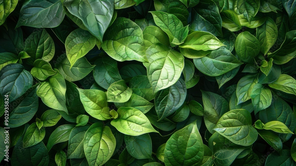 Green leaves background. Nature texture, ai Green leaves background. Nature texture, ai
