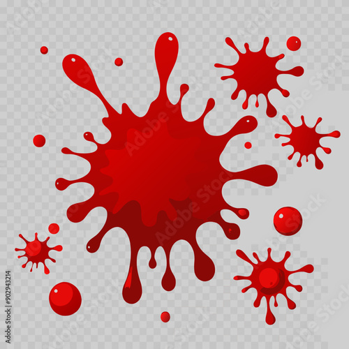 blood splash vector set