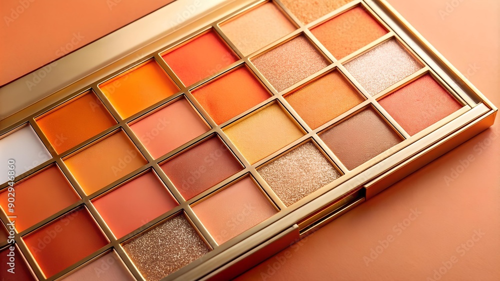 Shimmering Sunset Eyeshadow Palette Generative AI Shimmering Sunset Eyeshadow Palette Generative AI
