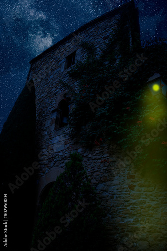 Noche Estrellada en Peratallada, Girona.                         
Starry Night in Peratallada, Girona photo