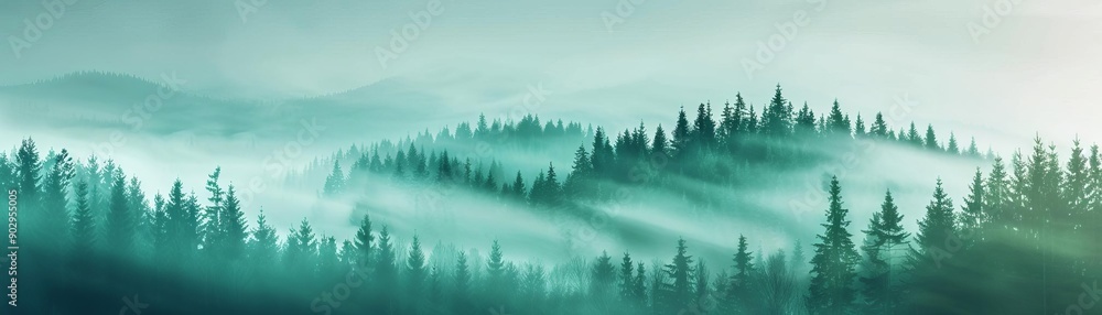 Obraz premium Remote sensing in forestry, holographic data visualization, satellite imagery, advanced analysis