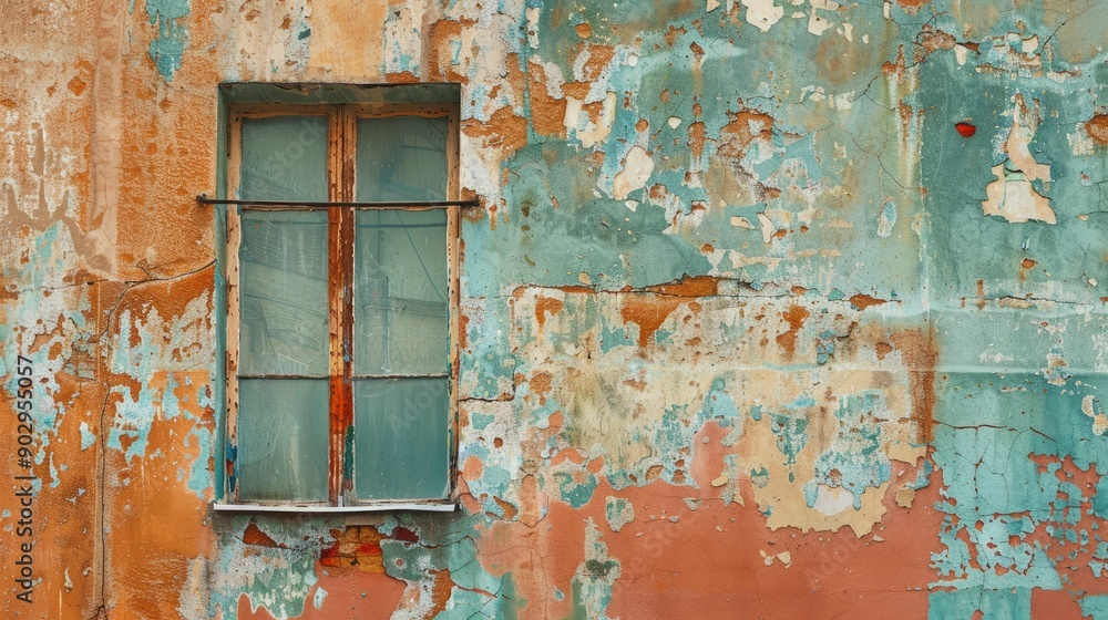 texture colored wall of an old building in a big city, generative ai texture colored wall of an old building in a big city, generative ai