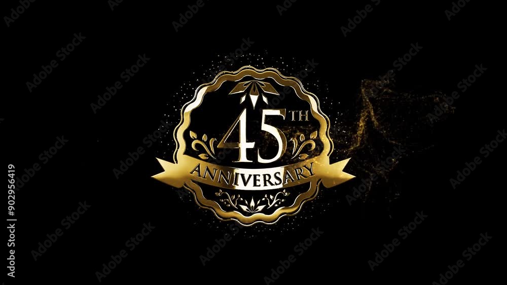 Happy Anniversary, Celebrate 45th Anniversary Greetings in Gold Logo, Happy 45th Anniversary, Golden 45th Years Wedding Anniversary, 45 Year Anniversary Video, Celebrate Your Wedding Anniversary Happy Anniversary, Celebrate 45th Anniversary Greetings in Gold Logo, Happy 45th Anniversary, Golden 45th Years Wedding Anniversary, 45 Year Anniversary Video, Celebrate Your Wedding Anniversary