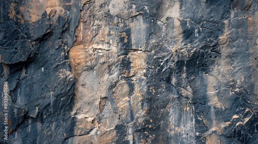 Fototapeta premium Texture of the walls of the mountain of montserrat, generative ai