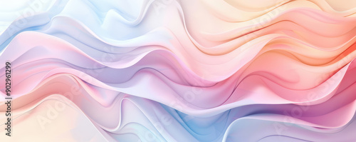 Abstract background with flowing pastel gradients creating a vibrant and elegant design