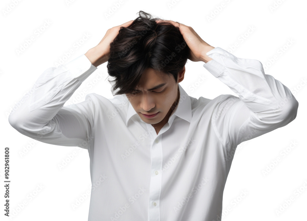 PNG Korean man portrait shirt photo. PNG Korean man portrait shirt photo.